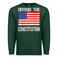 Sports Green Defend the Constitution US Political Protest Tee Premium Sweatshirt - minhPixels