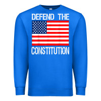 True Royal Defend the Constitution US Political Protest Tee Premium Sweatshirt - minhPixels