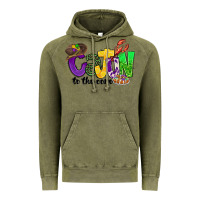 Vintage Olive cajun to the core mardi gras Vintage Hoodie - CowGirlArtShop