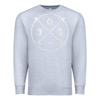 Heather Grey Delaware Area Code 302 State Pride Souvenir Gift Arrow Premium Sweatshirt - minhPixels