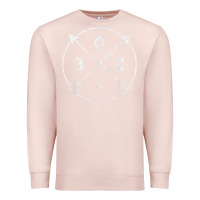 Pale Pink Delaware Area Code 302 State Pride Souvenir Gift Arrow Premium Sweatshirt - minhPixels