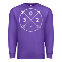 Purple Delaware Area Code 302 State Pride Souvenir Gift Arrow Premium Sweatshirt - minhPixels