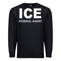 Black ICE Federal Agent Halloween Costume Police Immigration Shirt Premium Sweatshirt - minhPixels