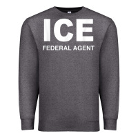 Charcoal Heather ICE Federal Agent Halloween Costume Police Immigration Shirt Premium Sweatshirt - minhPixels