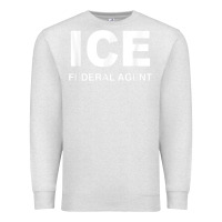 Oatmeal Heather ICE Federal Agent Halloween Costume Police Immigration Shirt Premium Sweatshirt - minhPixels