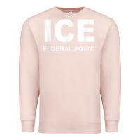 Pale Pink ICE Federal Agent Halloween Costume Police Immigration Shirt Premium Sweatshirt - minhPixels