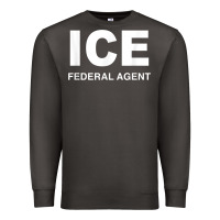 Smoke ICE Federal Agent Halloween Costume Police Immigration Shirt Premium Sweatshirt - minhPixels