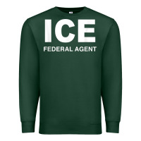 Sports Green ICE Federal Agent Halloween Costume Police Immigration Shirt Premium Sweatshirt - minhPixels