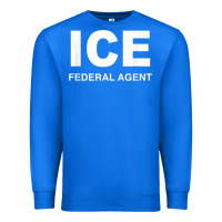 True Royal ICE Federal Agent Halloween Costume Police Immigration Shirt Premium Sweatshirt - minhPixels