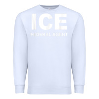 White ICE Federal Agent Halloween Costume Police Immigration Shirt Premium Sweatshirt - minhPixels