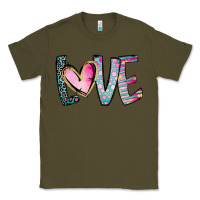 Army Green Valentine Love Classic Tee - CowhideDigitalArt