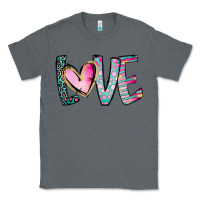 Charcoal Heather Valentine Love Classic Tee - CowhideDigitalArt