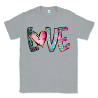 Heather Grey Valentine Love Classic Tee - CowhideDigitalArt