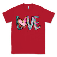 Red Valentine Love Classic Tee - CowhideDigitalArt