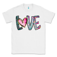 White Valentine Love Classic Tee - CowhideDigitalArt