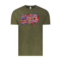Vintage Olive America Vintage Tee - HowdyJamesFarm