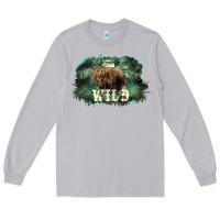 Moon Dust Stay wild night Grizzly Bear Long Sleeve Tee - HowdyJamesFarm