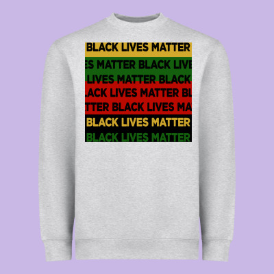 Black Lives Matter Seamless Pattern Heavyweight Sweatshirt Designed By Bundleandbundleshop