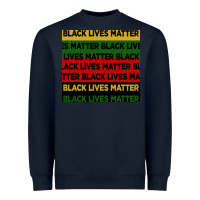 Navy black lives matter seamless pattern Heavyweight Sweatshirt - BundleAndBundleShop