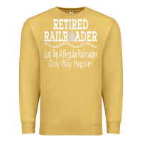 Antique Gold Mens Railroad Retirement Gifts For Men Premium Sweatshirt - minhPixels