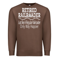 Chestnut Mens Railroad Retirement Gifts For Men Premium Sweatshirt - minhPixels
