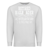Dove Grey Mens Railroad Retirement Gifts For Men Premium Sweatshirt - minhPixels
