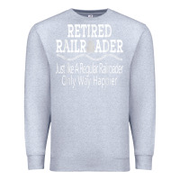 Heather Grey Mens Railroad Retirement Gifts For Men Premium Sweatshirt - minhPixels