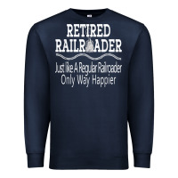 Navy Mens Railroad Retirement Gifts For Men Premium Sweatshirt - minhPixels