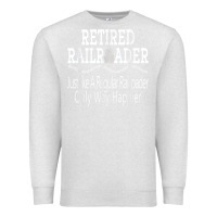 Oatmeal Heather Mens Railroad Retirement Gifts For Men Premium Sweatshirt - minhPixels