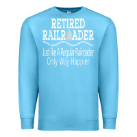 Ocean Blue Mens Railroad Retirement Gifts For Men Premium Sweatshirt - minhPixels