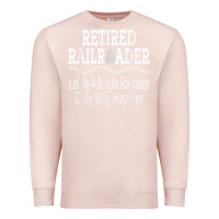 Pale Pink Mens Railroad Retirement Gifts For Men Premium Sweatshirt - minhPixels
