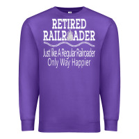 Purple Mens Railroad Retirement Gifts For Men Premium Sweatshirt - minhPixels