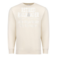 Sandshell Mens Railroad Retirement Gifts For Men Premium Sweatshirt - minhPixels
