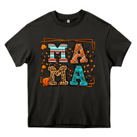 Asphalt Fall Autumn Leopard Mama Heavy Core Tee - LillyAllenDesigns