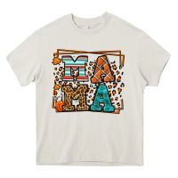 Cream Fall Autumn Leopard Mama Heavy Core Tee - LillyAllenDesigns