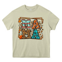 Mossy Fall Autumn Leopard Mama Heavy Core Tee - LillyAllenDesigns