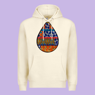African Fabric Pattern Teardrop Earrings 4 Premium Hoodie Designed By Bundleandbundleshop