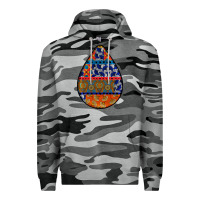 Slate Camo african fabric pattern teardrop earrings 4 Premium Hoodie - BundleAndBundleShop