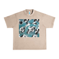 French Oak teal glitter and cowhide Urban Heavy Tee - TumblerDesignByShophia
