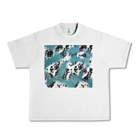 Lunar Rock teal glitter and cowhide Urban Heavy Tee - TumblerDesignByShophia
