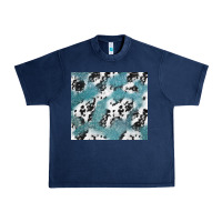 Navy teal glitter and cowhide Urban Heavy Tee - TumblerDesignByShophia