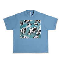 Pebble Blue teal glitter and cowhide Urban Heavy Tee - TumblerDesignByShophia