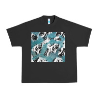 Pigment Black teal glitter and cowhide Urban Heavy Tee - TumblerDesignByShophia