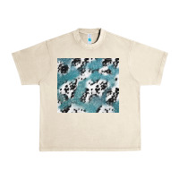 Sandshell teal glitter and cowhide Urban Heavy Tee - TumblerDesignByShophia