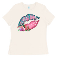 Bone Eared Turquoise Pink Easter Lips Ladies Tee - Bettercallsaul