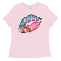 Bubblegum Pink Eared Turquoise Pink Easter Lips Ladies Tee - Bettercallsaul