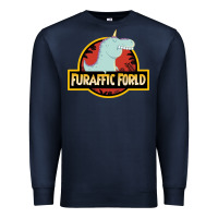 Navy Furaffic Forld Premium Sweatshirt - minhPixels