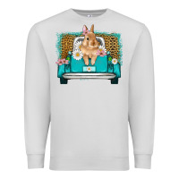 Dove Grey easter bunny truck Premium Sweatshirt - Artiststas