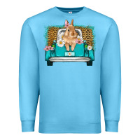 Ocean Blue easter bunny truck Premium Sweatshirt - Artiststas