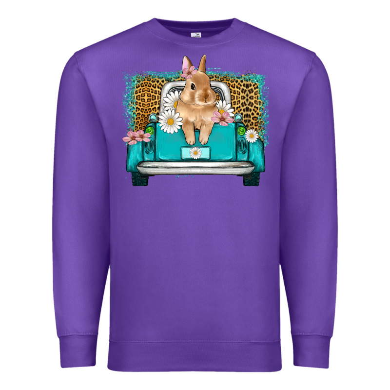 Easter Bunny Truck Premium Sweatshirt by Artiststas | Teevron